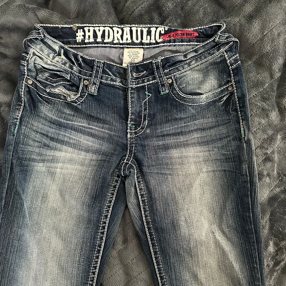 Hydraulic Faded Blue Skinny Jeans - Picture 4 of 7